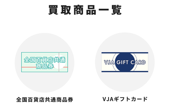 チケリア 先払い買取の買取対象商品