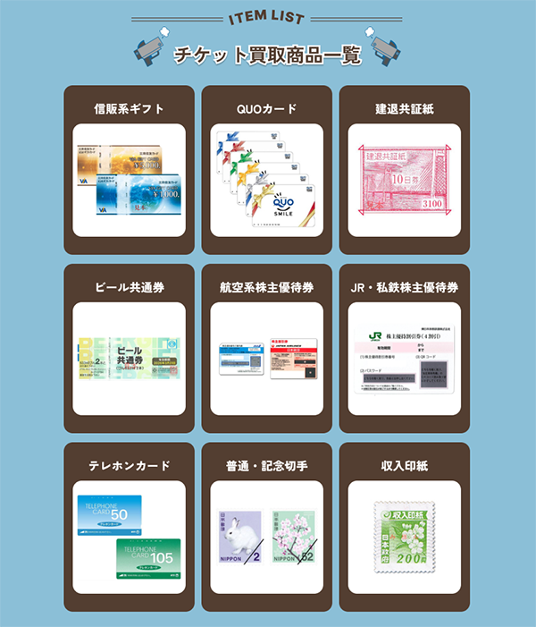 つなひきの買取対象商品