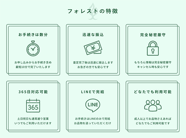 FOREST（フォレスト）の特徴