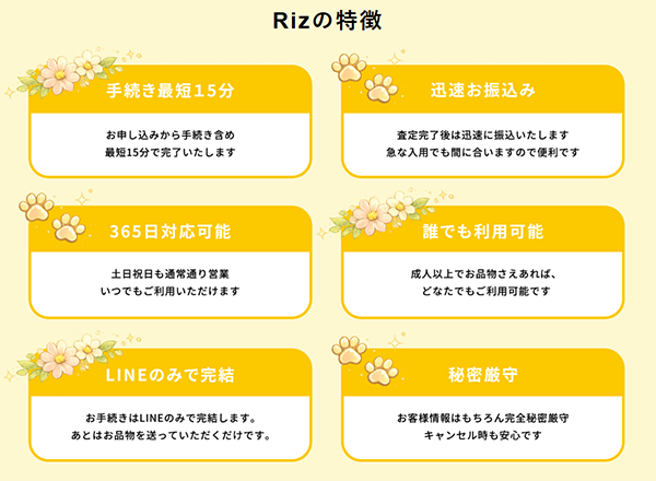 Riz（リズ）の特徴