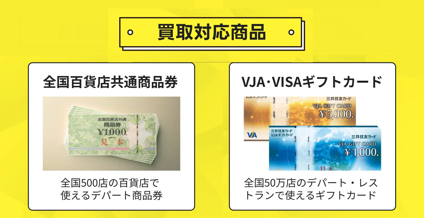 ラクチケの買取対応商品